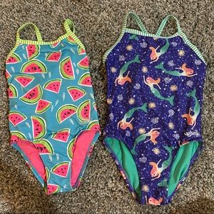 2 pair bundle one piece swim suits